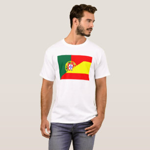 Camiseta símbolo de media bandera de los países vecinos de