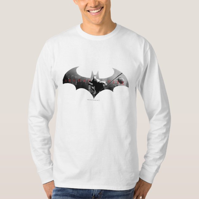 Camiseta Símbolo de murciélago de la ciudad de Arkham (Anverso)