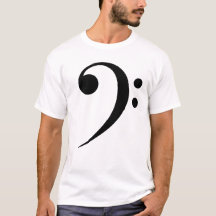 Símbolo de música de clave de fa minimalista para