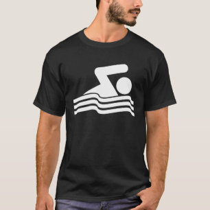 Camiseta Símbolo de natación nadador nadador