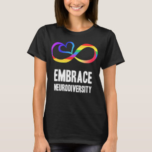 Camiseta Símbolo de neurodiversidad arco iris autismo infin
