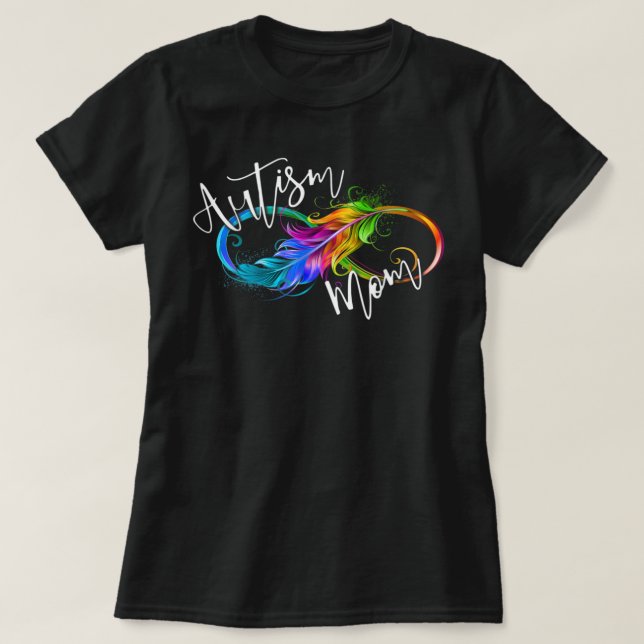 Camiseta Símbolo de neurodiversidad arco iris autismo infin (Diseño del anverso)