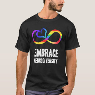 Camiseta Símbolo de neurodiversidad arco iris autismo infin
