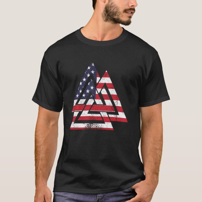 Camiseta Símbolo de nueces Estados Unidos Bandera Estadouni (Anverso)