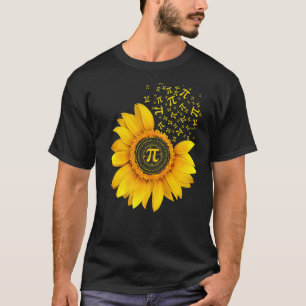 Camiseta Símbolo de numero de número Pi Day Sunflower 3 14