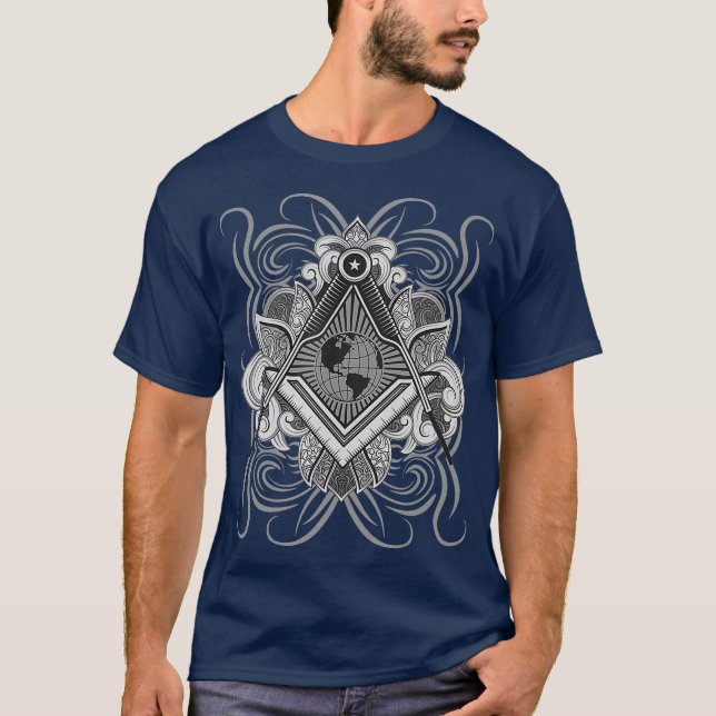 Camiseta Símbolo de Occult Day secreto místico masónico (Anverso)