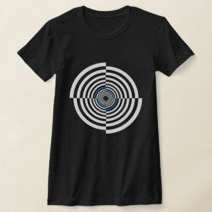 Camiseta Símbolo de ojo malvado, ilusión óptica