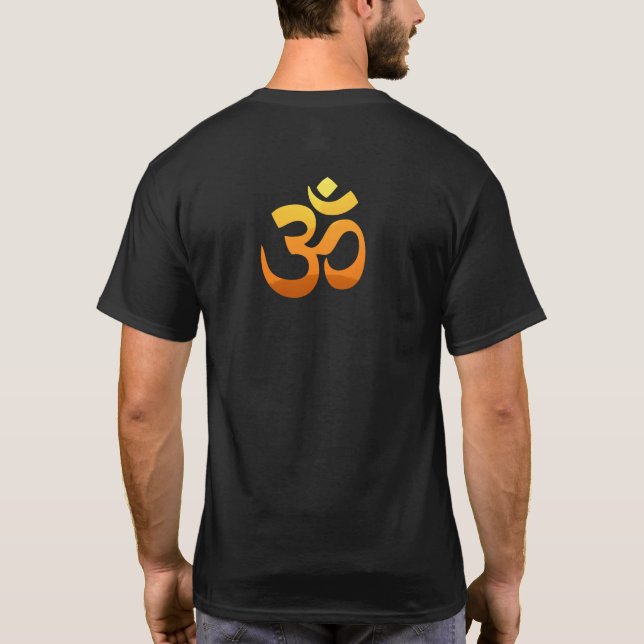 Camiseta Símbolo de Om Mantra de diseño trasero meditación  (Reverso)