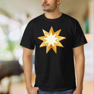 Camiseta Símbolo de oro bahaí
