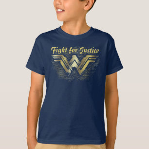 Camiseta Símbolo de oro cepillado de mujer maravilla