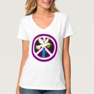 Camiseta Símbolo de paloma de la paz del Pop Art