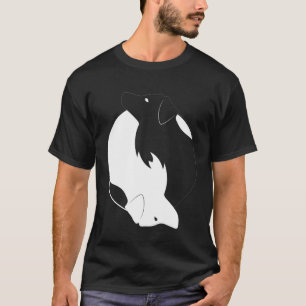 Camiseta Símbolo de pastor australiano Yin Yang Aussie Zen