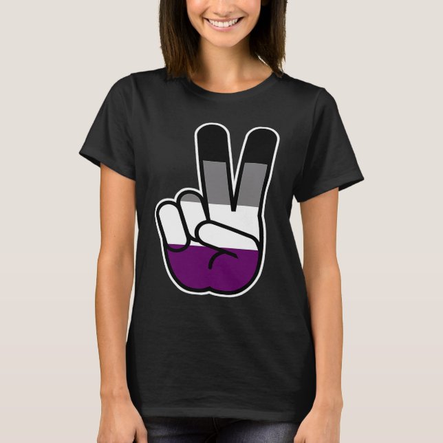 Camiseta Símbolo de paz asexual (Anverso)