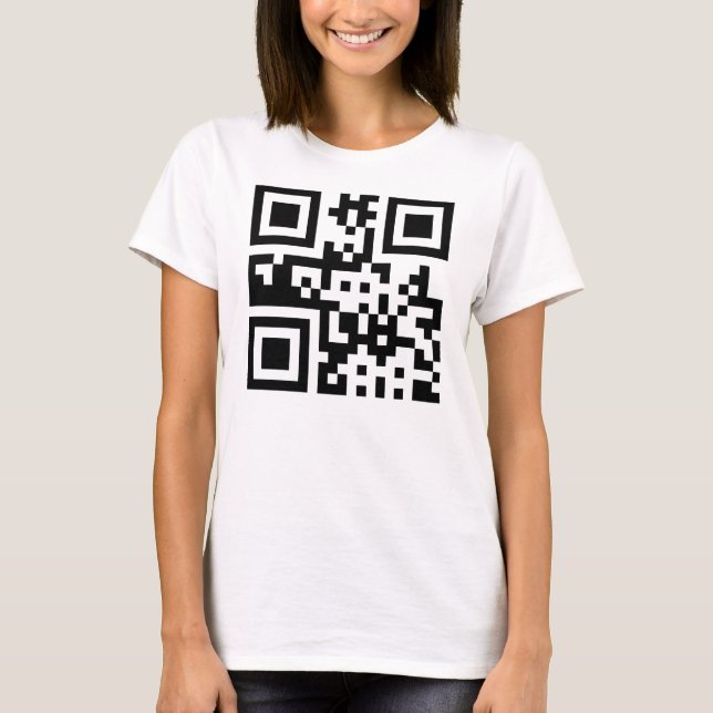 Camiseta Símbolo de paz ☮ - código QR (Anverso)