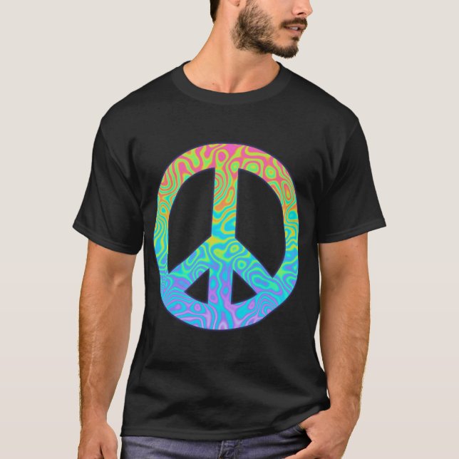 Camiseta Símbolo de Paz con Gradiente (Anverso)