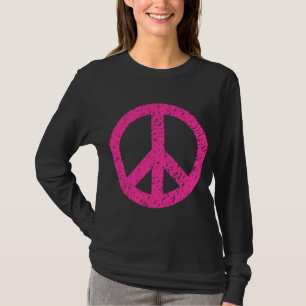 Camiseta Símbolo de paz con grifo - rosa caliente