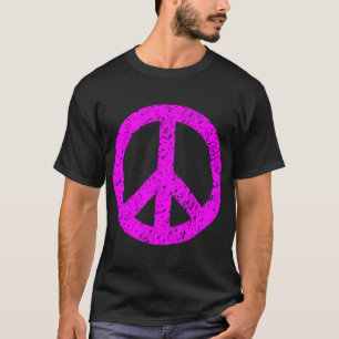 Camiseta Símbolo de paz con grito - magenta