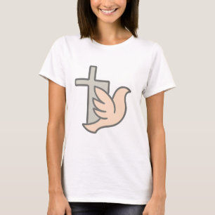 Camiseta Símbolo de paz cruzado y palurdo