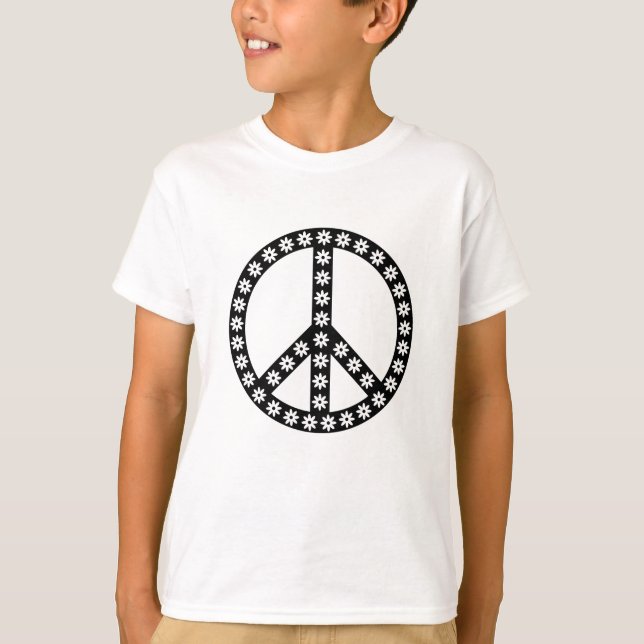 Camiseta Símbolo de paz de margaría (Anverso)