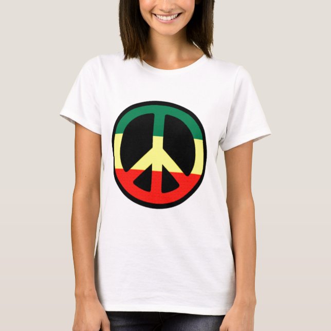 Camiseta Símbolo de paz de Rasta (Anverso)