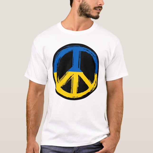 Camiseta Símbolo de paz de Ucrania (Anverso)