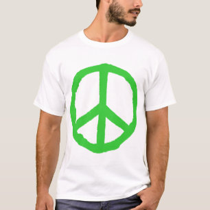 Camiseta Símbolo de paz duro - verde