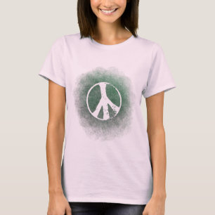 Camiseta Símbolo de paz estilo grunge Damas orgánicas