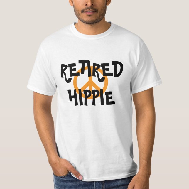 Camiseta Símbolo de paz hippie retirado (Anverso)