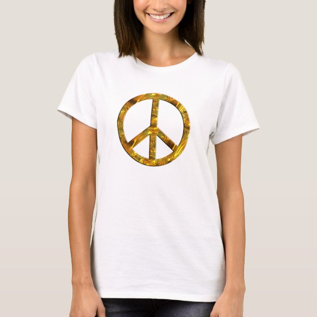 Camiseta Símbolo de PAZ - ORO (Anverso)