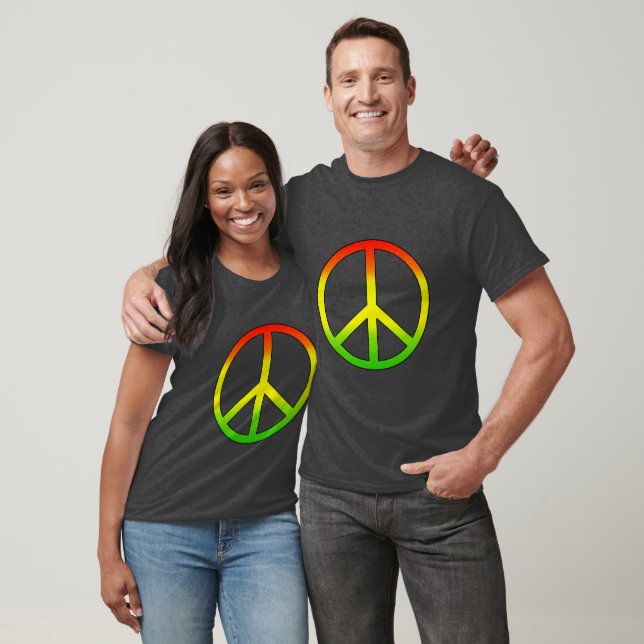Camiseta Símbolo de paz rasta T-Shirt (Unisexo)