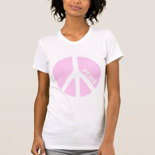Camiseta Símbolo de paz rosa