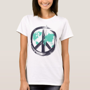 Camiseta Símbolo de paz símbolo de paz curado para hombres