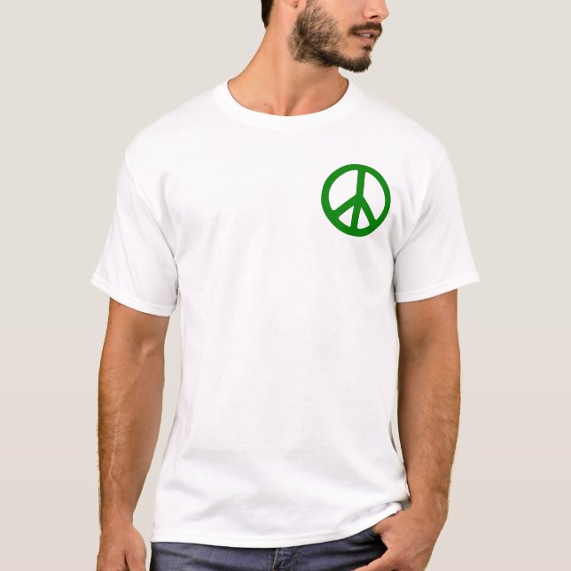 Camiseta Símbolo de paz verde (Anverso)