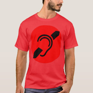 Camiseta Símbolo de pérdida de audición