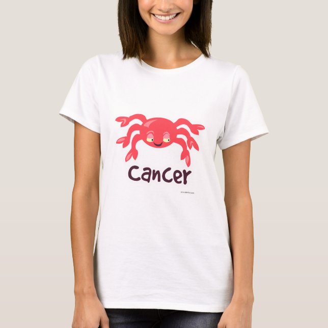 Camiseta Símbolo de Personalizado de astrología cancerosa (Anverso)
