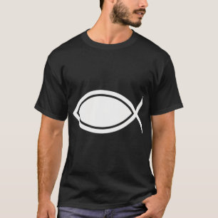 Camiseta Símbolo de pez minimalista