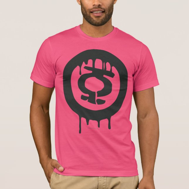 Camiseta Símbolo de pintura de linterna verde (Anverso)