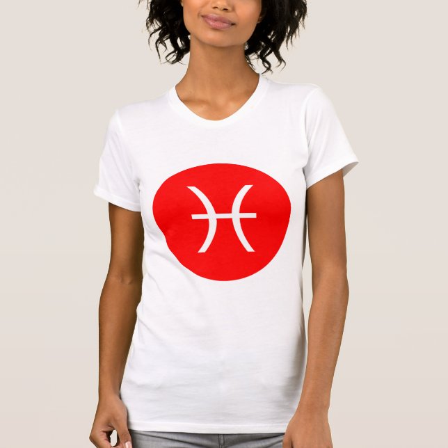 Camiseta Símbolo de Pisces - Personalizado (Anverso)