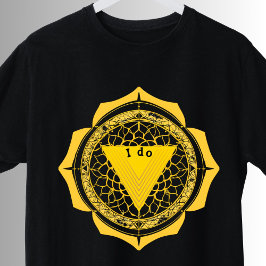 Camiseta Símbolo de plexo solar de yoga Manipura amarillo C