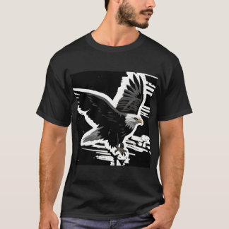 Camiseta Símbolo de poder: águila calva en vuelo