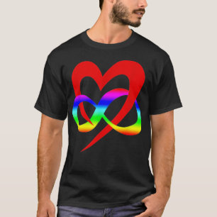 Camiseta Símbolo de poliamoria de corazón infinito regalo L
