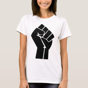 Camiseta Símbolo de potencia negra/puño elevado
