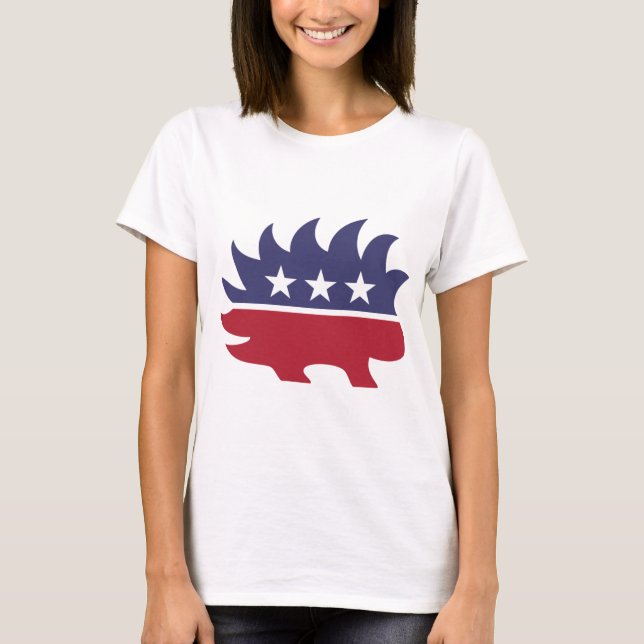 Camiseta Símbolo de puerco Fiesta liberal (Anverso)