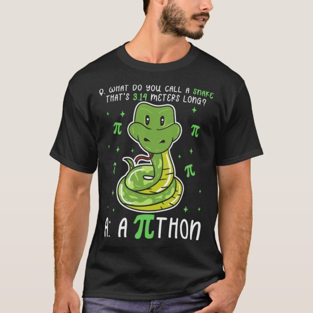 Camiseta Símbolo de Python Pi Math Math Teacher Pi Day (Anverso)