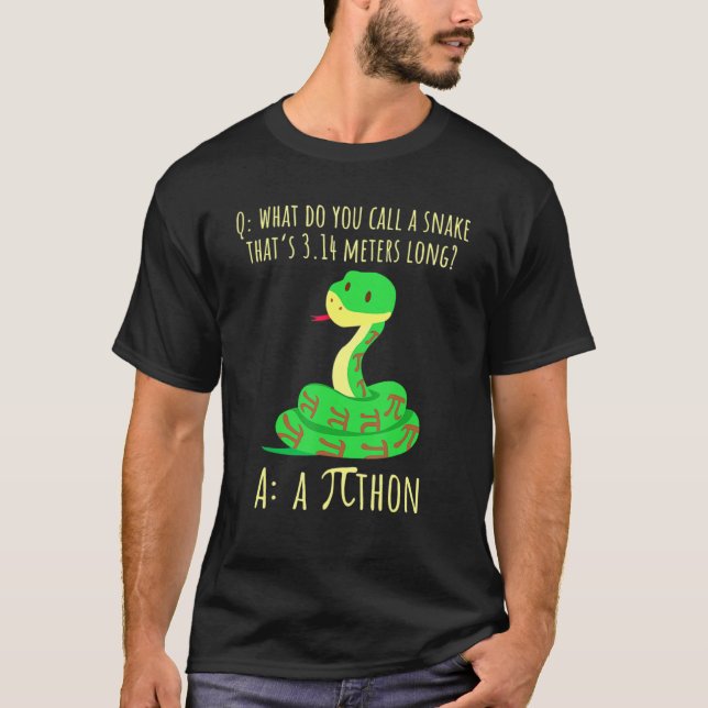 Camiseta Símbolo de Python Pithon Pi Dia de Pi para profeso (Anverso)