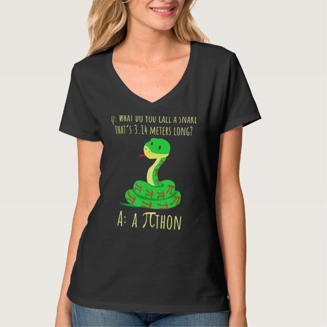 Camiseta Símbolo de Python Pithon Pi Dia de Pi para profeso (Anverso)