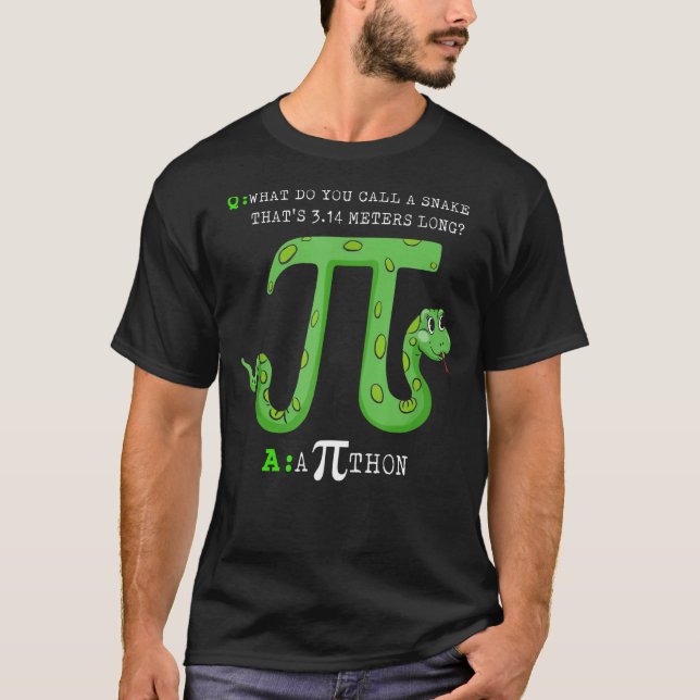 Camiseta Símbolo de Python Pithon Pi Dia de Pi para profeso (Anverso)