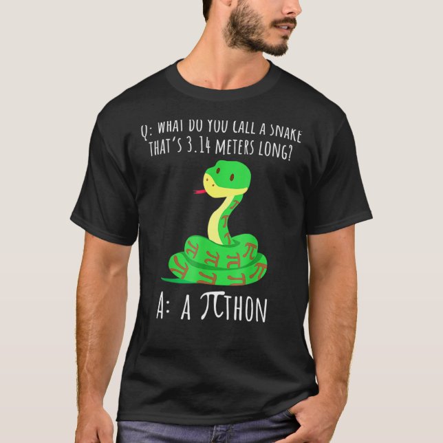 Camiseta Símbolo de Python Pithon Pi Dia de Pi para profeso (Anverso)