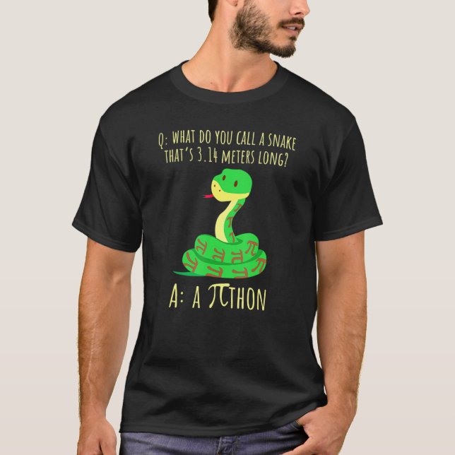 Camiseta Símbolo de Python Pithon Pi Dia de Pi para profeso (Anverso)