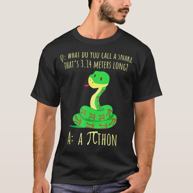 Camiseta Símbolo de Python Pithon Pi Dia de Pi para profeso (Anverso)